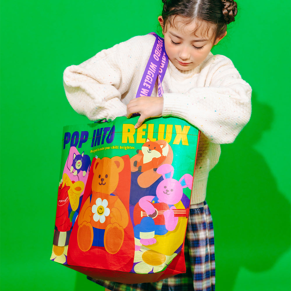 公式】Reusable shopper wiggle wiggle Designs M - Yogibo｜wiggle