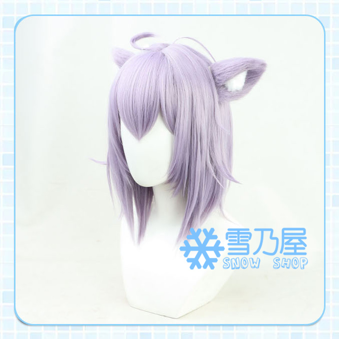 VTuber Hololive 猫又おかゆ コスプレウィッグ 耳付き