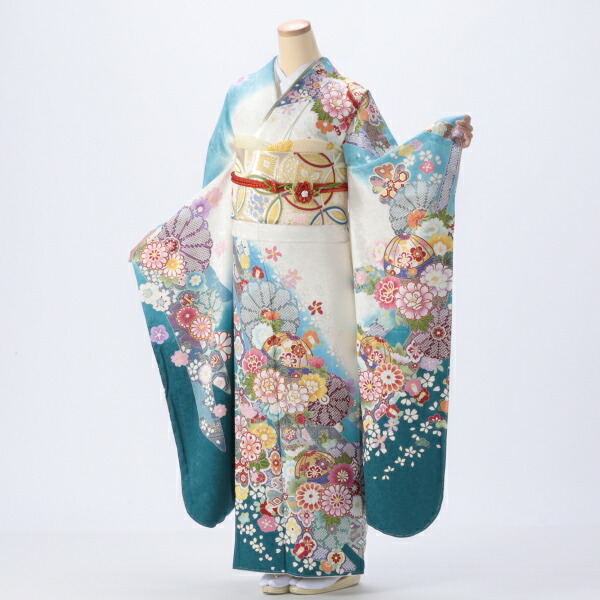 4796 振袖6点フルセット 成人式卒業式結婚式 ふりそで 紫 正絹 胡蝶欄