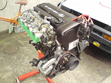 プラグコードの取付とプラグコードカバーの加工 – AE86に5バルブ4A-Gを