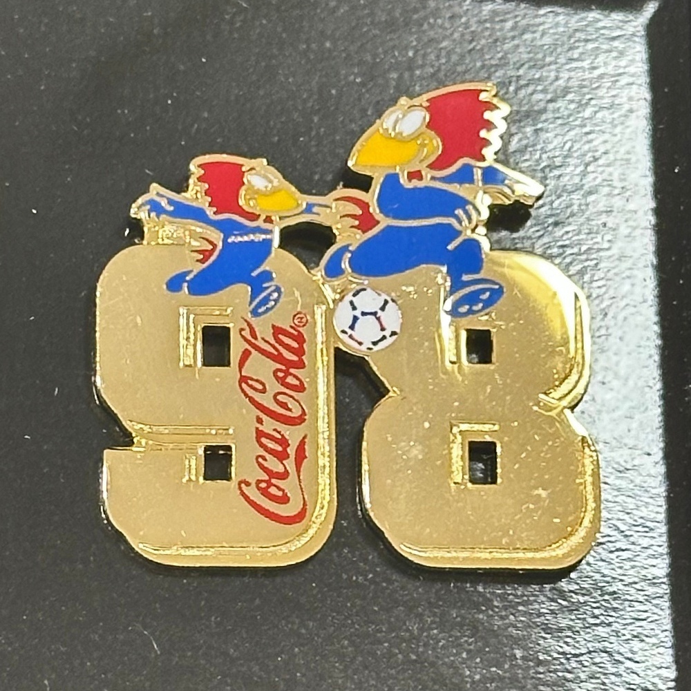 1998年 FIFA フランスワールドカップ コカ・コーラ ピンバッジ全7種