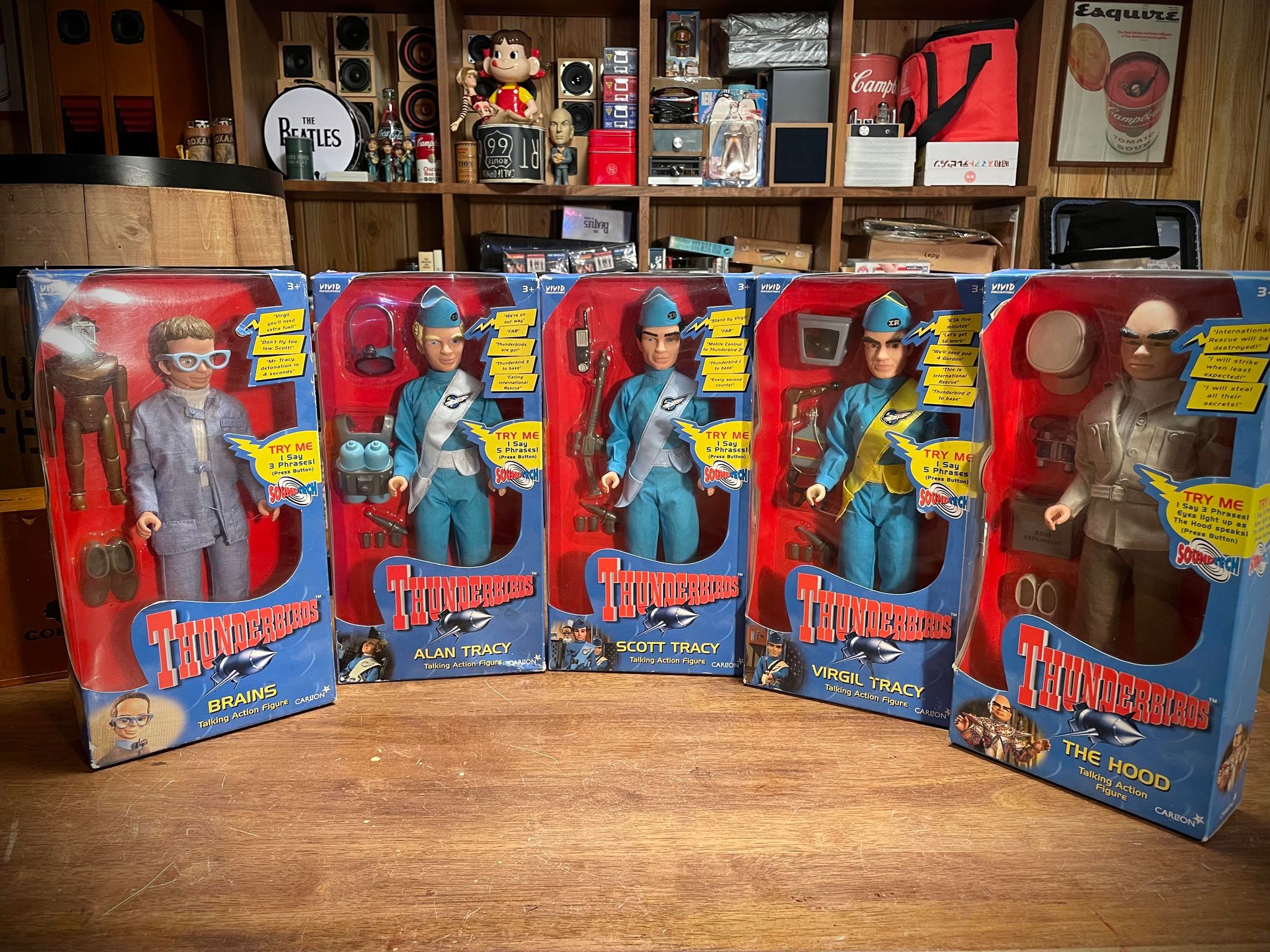 サンダーバード トーキングアクションフィギュア 5体セット - Akasaka