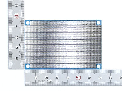 SMDプロトタイピングガラスユニバーサル基板(0.3mm厚)Cタイプ(72×47mm