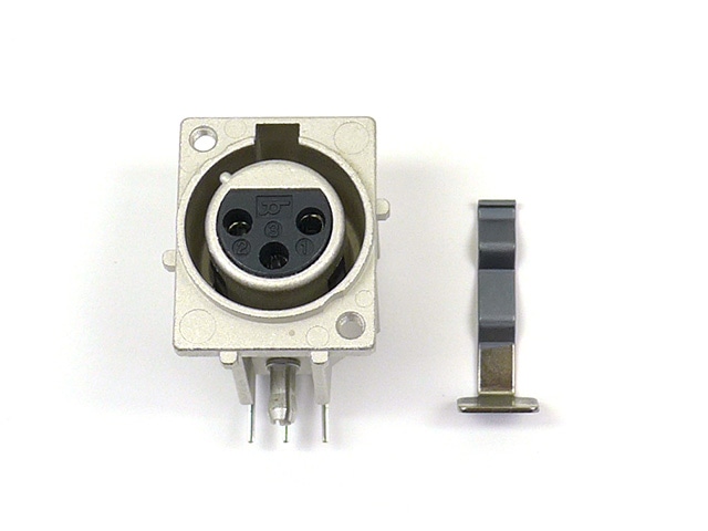 XLRコネクター(キャノンコネクター) 基板用パネル用 メス XLM-3-31PCV