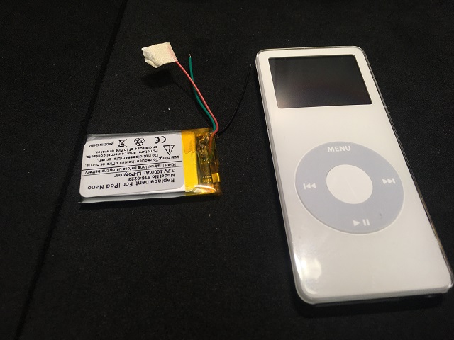 iPod nano 第一世代 バッテリー交換 | 松本でiPhone修理ならアイスマ