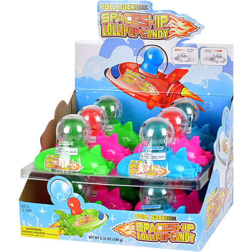 Koko's Pull-Back Spaceship Lollipop Candy .53 oz - All City Candy