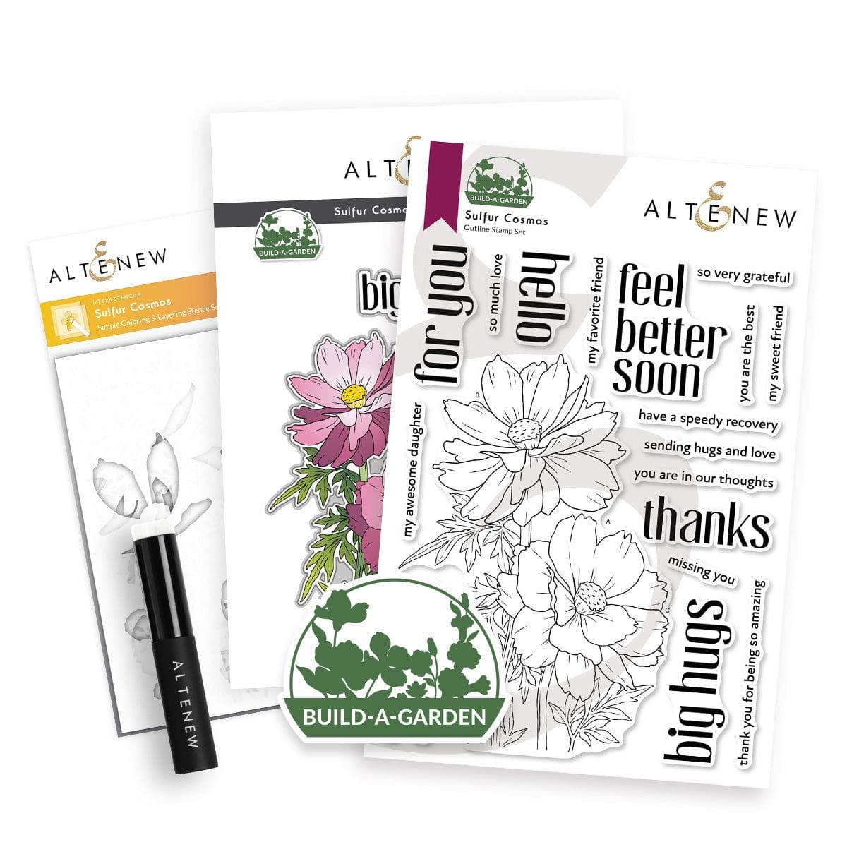 Build-A-Garden: Sulfur Cosmos & Add-on Die Bundle | Altenew