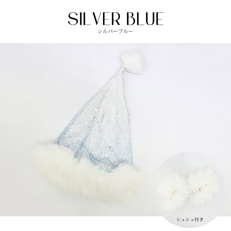 sugar × Angel R フラワースパンコールレースサンタ帽子＆シュシュ