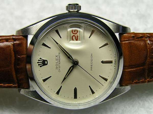 ロレックス Ref.6494 手巻 1954年製 超希少 哀愁のアメ色アイボリー