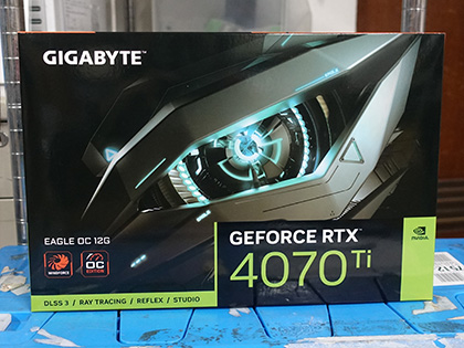 カード長が短くなった「GIGABYTE GeForce RTX 4070 Ti EAGLE OC 12G