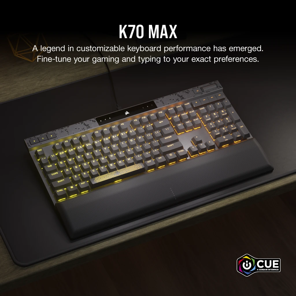 K70 MAX RGB 磁気メカニカルゲーミングキーボード — 調整可能な