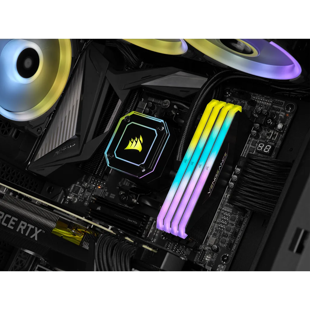 VENGEANCE® RGB RT 32GB (2 x 16GB) DDR4 DRAM 3600MHz C16 Memory Kit