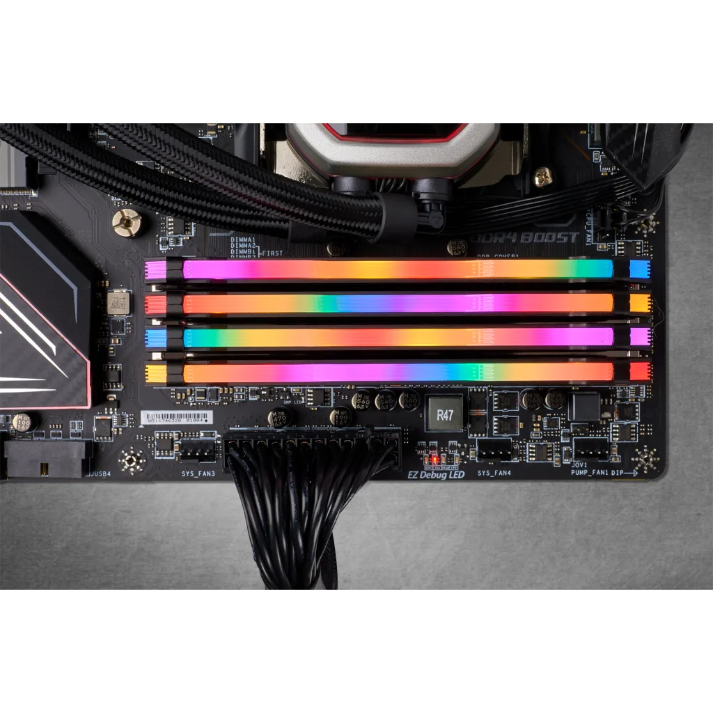 VENGEANCE® RGB PRO 32GB (4 x 8GB) DDR4 DRAM 2666MHz C16 Memory Kit