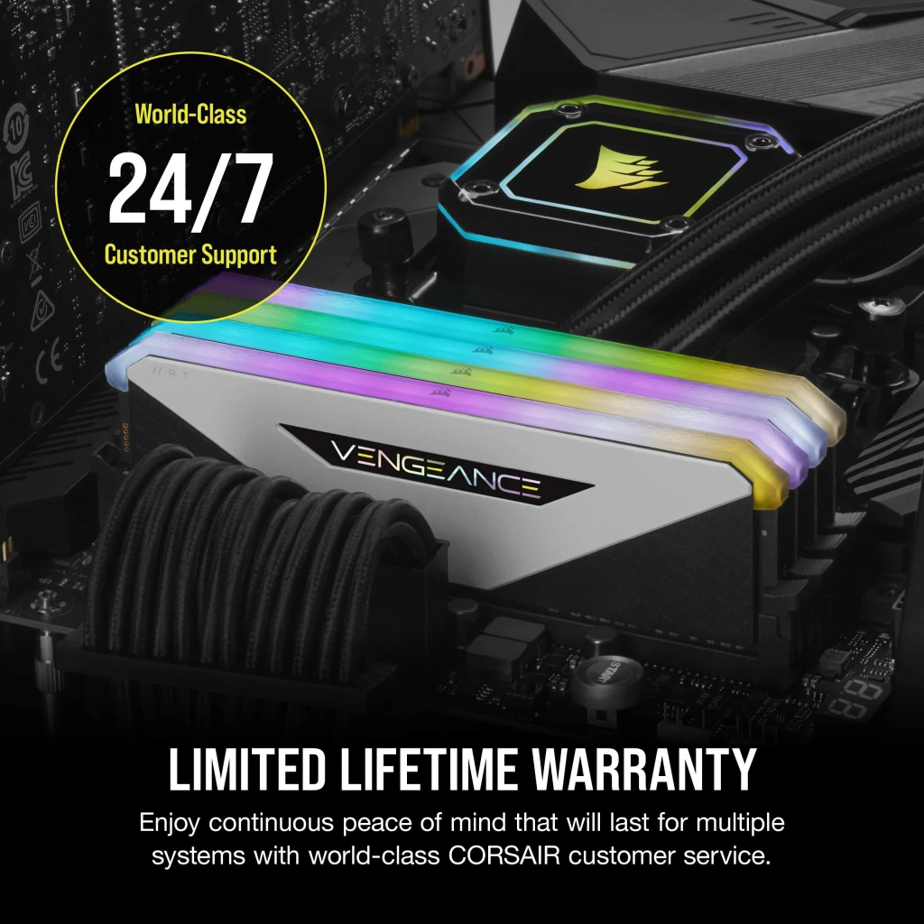 VENGEANCE® RGB RT 16GB (2 x 8GB) DDR4 DRAM 3200MHz C16 Memory Kit