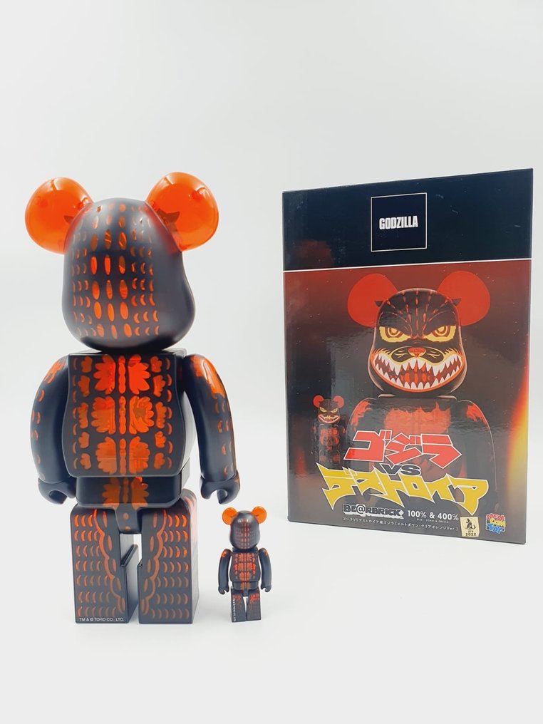 BE@RBRICK ゴジラ (メルトダウン：クリアオレンジVer) 1000％BE@RBRICK