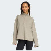 adidas Soft Lux Quarter-Zip - Green | Free Shipping with adiClub