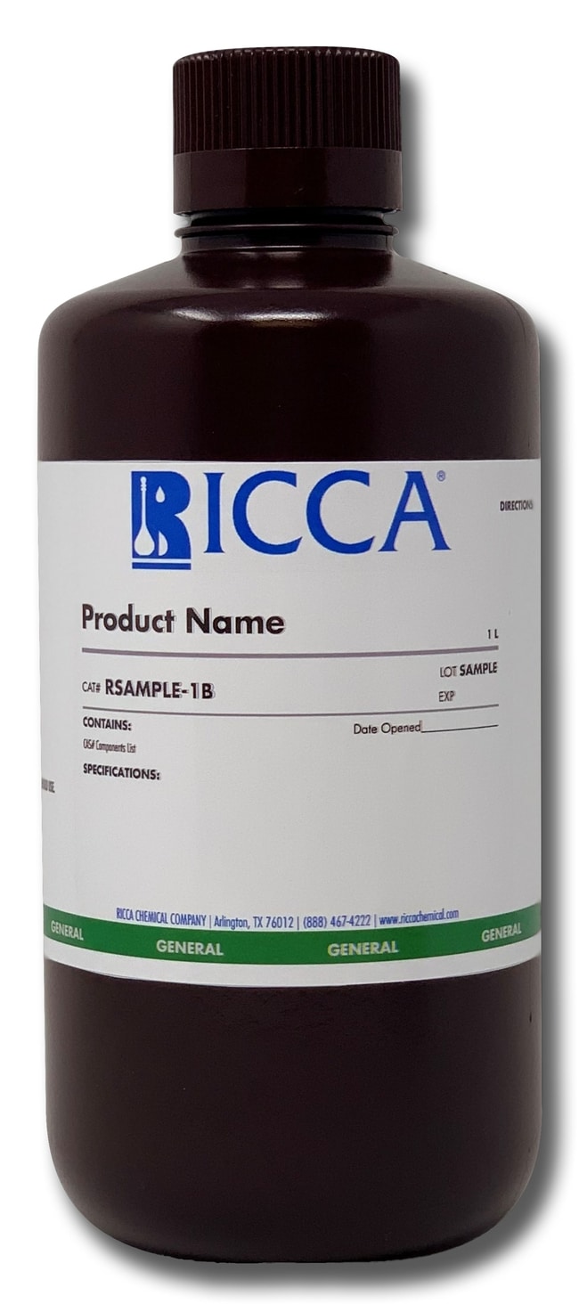 Hydrogen Peroxide, 3% (w/w), Stabilized Reagent Grade, Ricca
