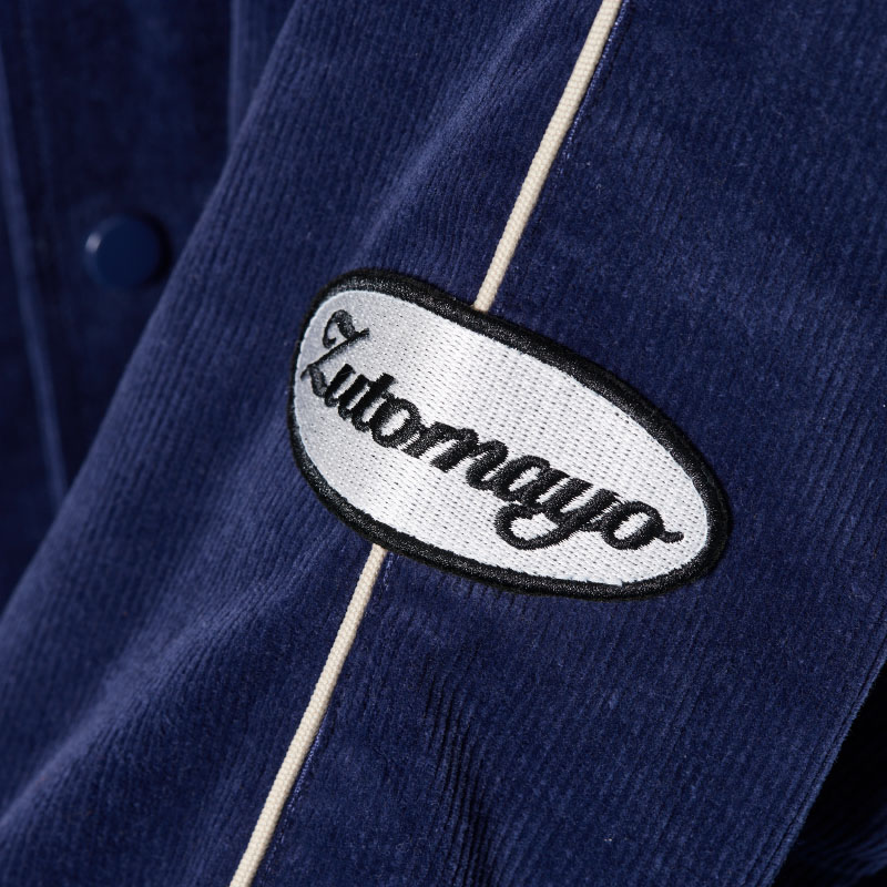 Corduroy Wappen Jacket (Navy) - ZUTOMAYO MART