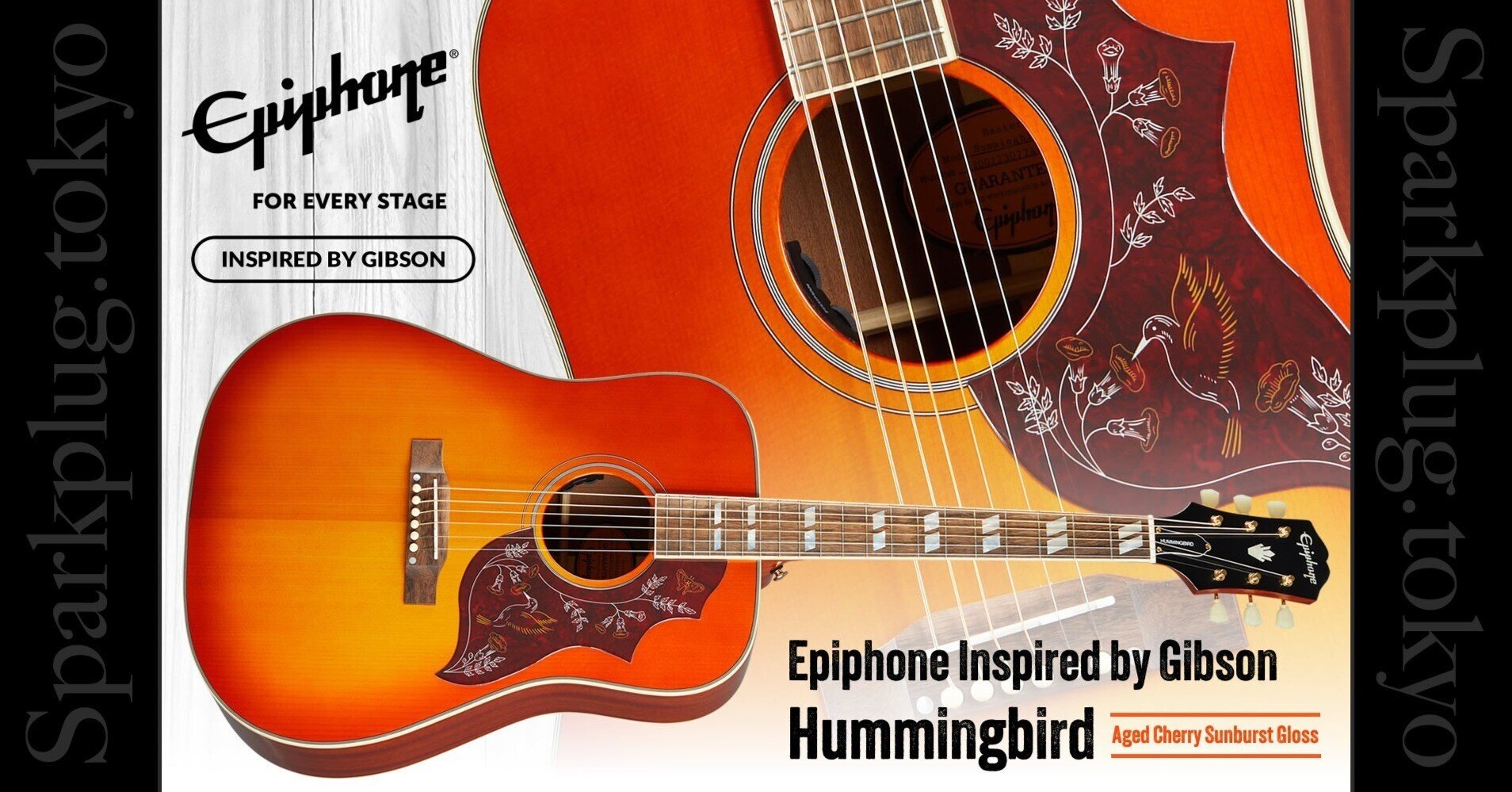 ギブソン直系エピフォンによる「ハミングバード」！｜Sparkplug.tokyo
