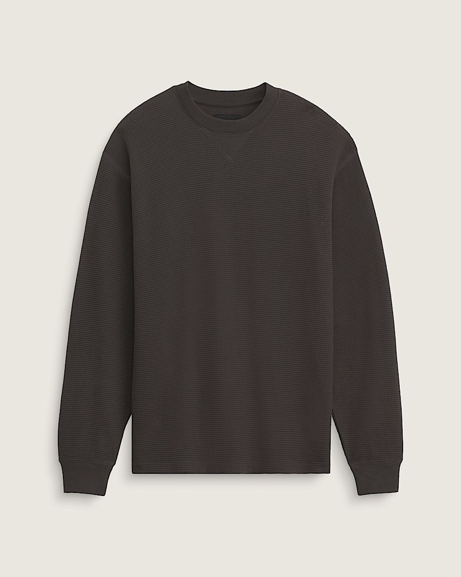 Navigate Thermal Long Sleeve Shirt in Faded Black | Vans
