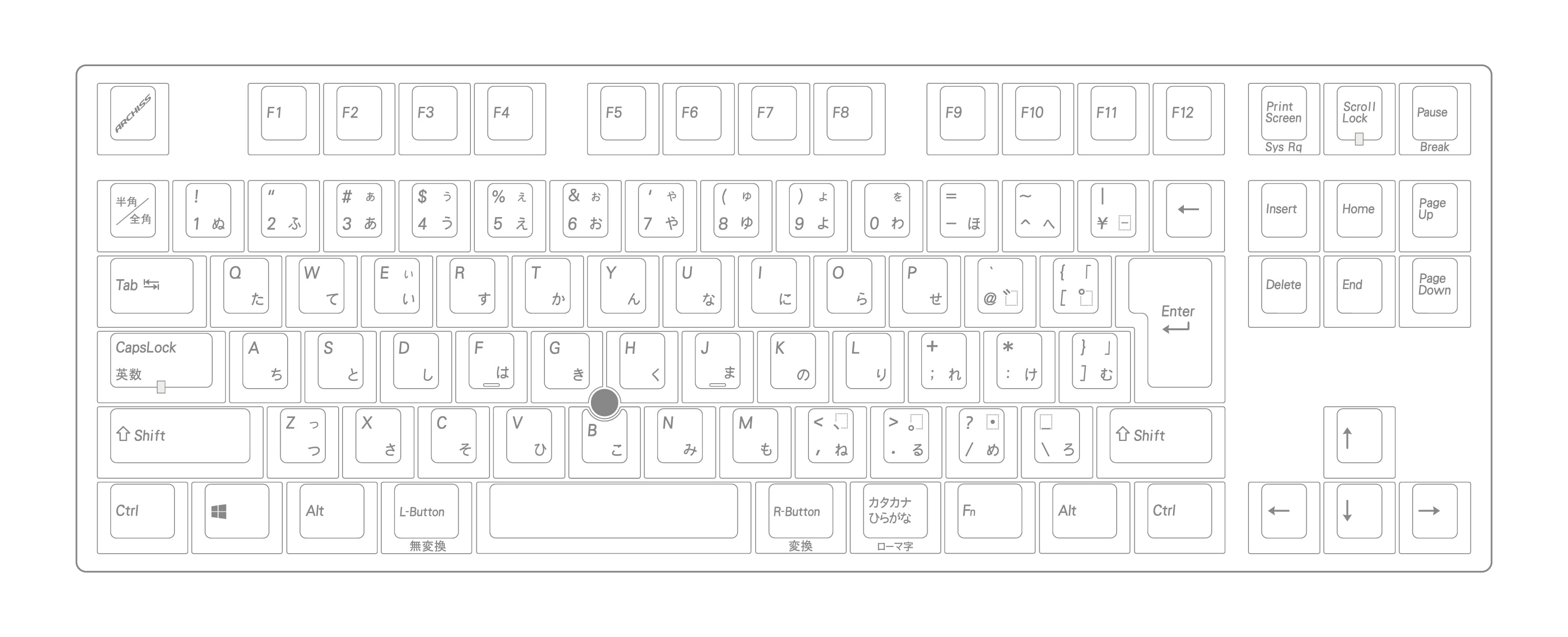 Quattro TKL（日本語配列）- ARCHISS - 株式会社アーキサイト