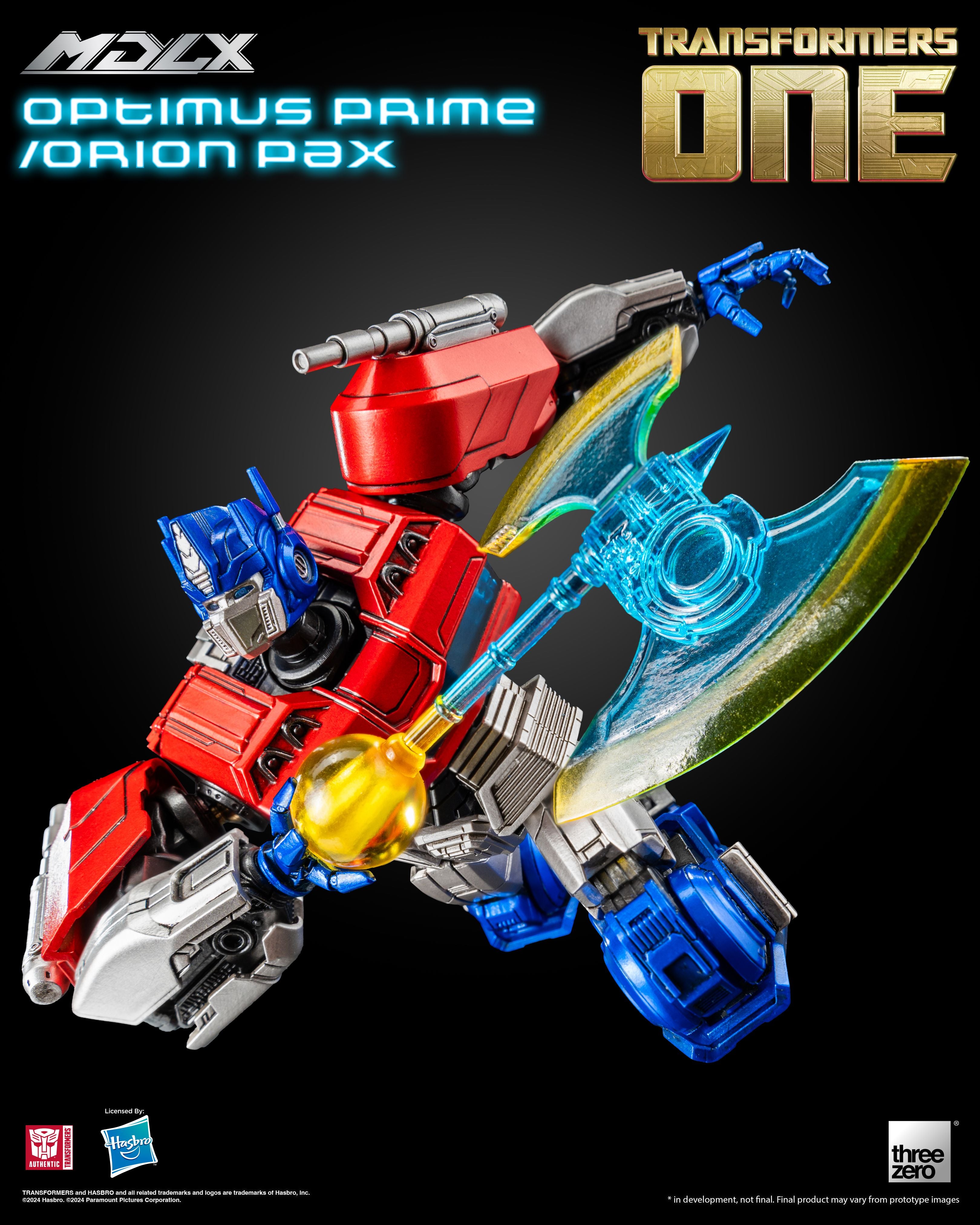 ThreeZero Transformers One MDLX Optimus Prime/Orion Pax