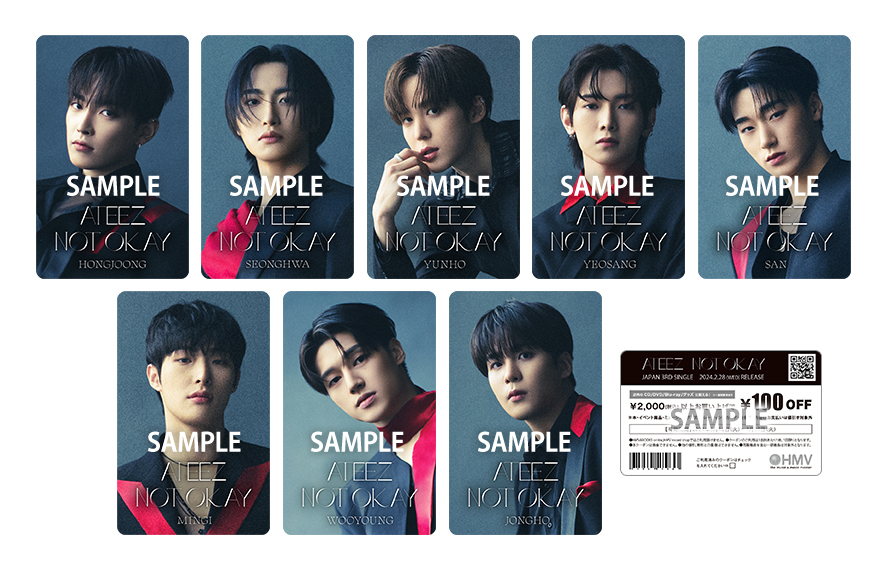 ATEEZ JAPAN 3RD SINGLE「NOT OKAY」発売記念 HMV 店頭スペシャル
