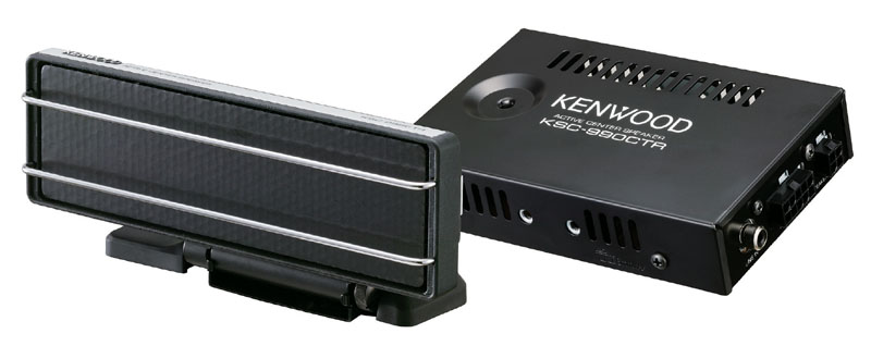 ケンウッド、フラットパネル採用の車載センタースピーカー