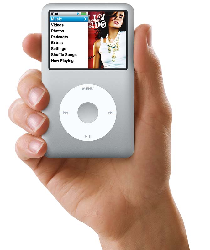米Apple、完全金属筐体のHDD搭載「iPod classic」