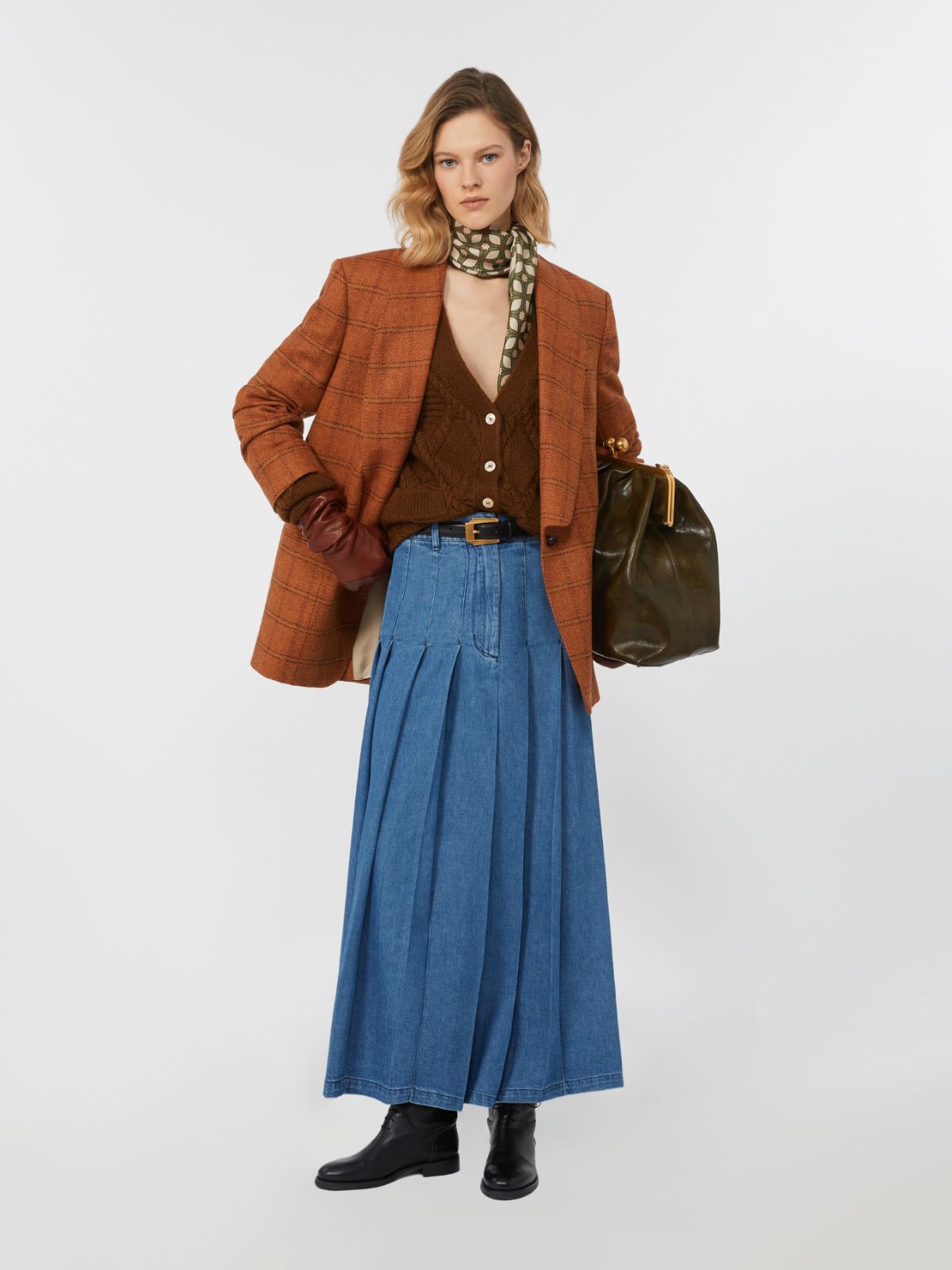 Mohair blend cardigan, brown | Weekend Max Mara