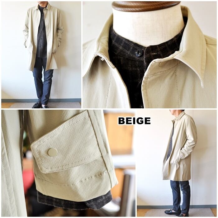 manualalphabet マニュアルアルファベット ステンカラーコート maj248