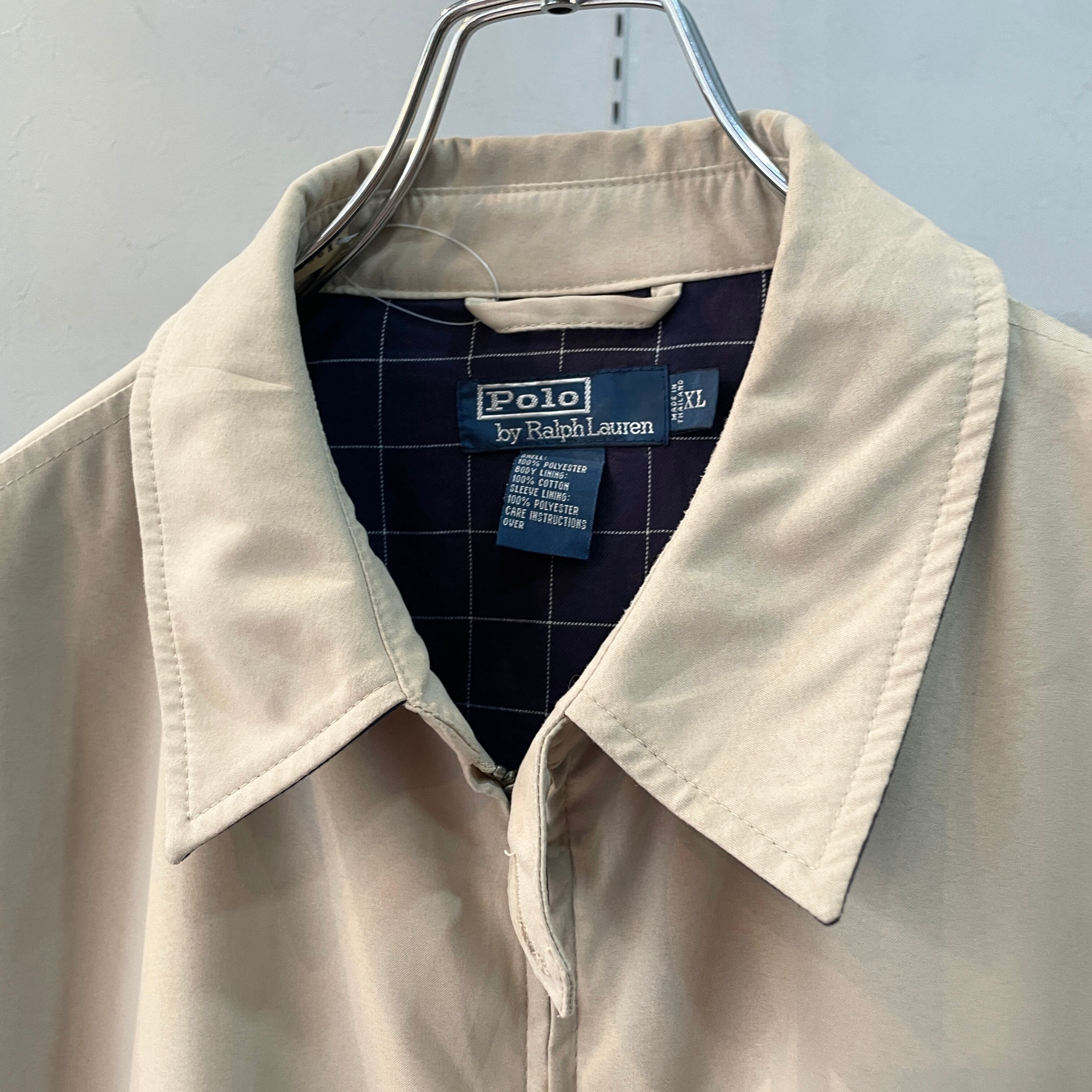 90s ラルフローレン ピーチスキンドリズラージャケット スイングトップ