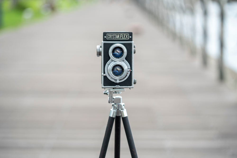 二眼レフカメラ CRYSTAR FLEX クリスターフレックス レンズキャップ