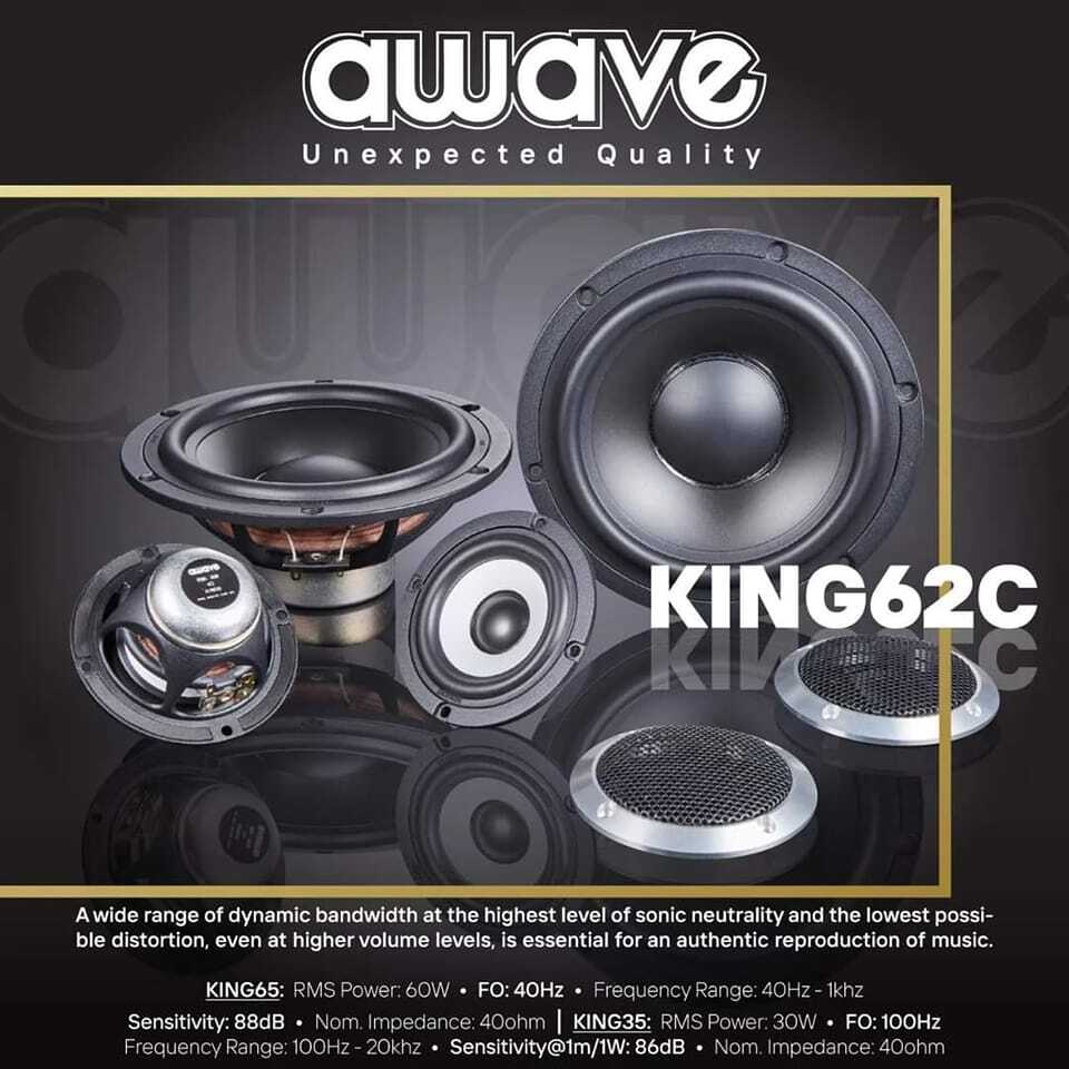 国内正規品】awave KING62C フラッグシップ 2wayスピーカー | carvery