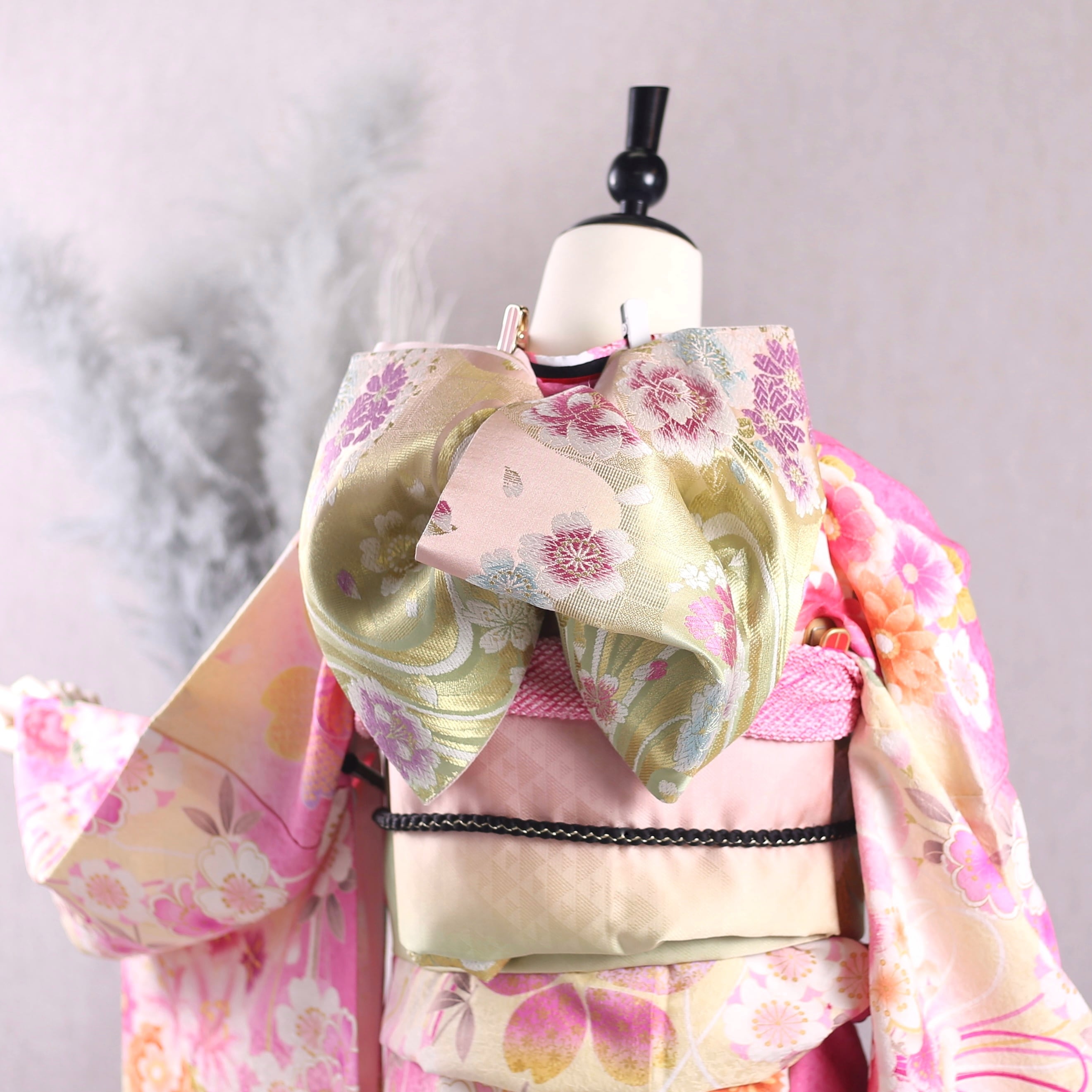 振袖フルセット 振袖セット 振袖 M〜Lサイズ ピンク×シンプル 美品