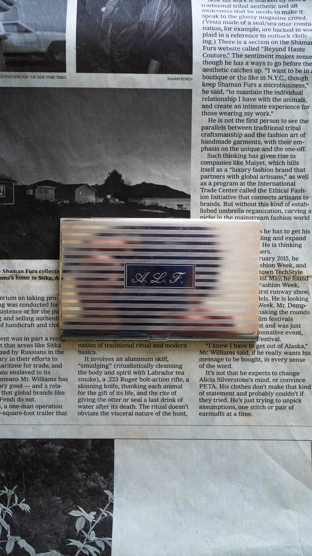 VINTAGE】TIFFANY&Co. ティファニー エンジンターン ビジネス カード