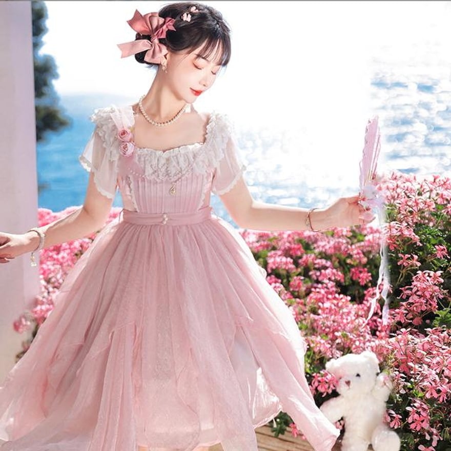 ゴスロリ通販 With U ゴシック ロリィタ ドレス アシンメトリー 薔薇