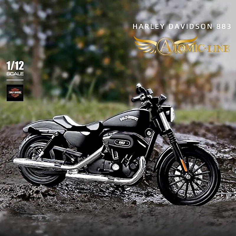 ハーレーダビッドソン 883 スポーツスター 1/12 ミニカー 合金モデル
