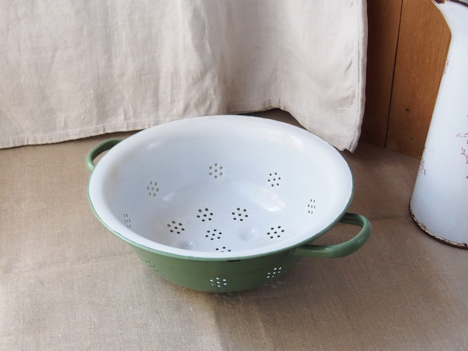 アンティーク ホーローコランダー 水切りボウル | Bonny Bee