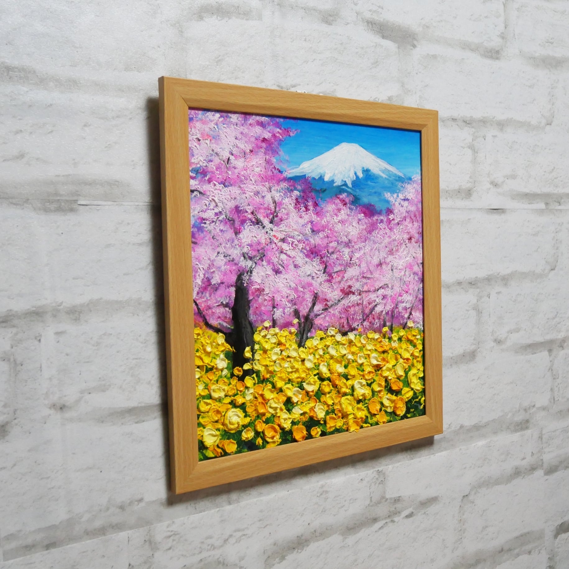 油絵 油彩 油彩画 絵 絵画 【松田の桜祭り】 | HIROSHI1990