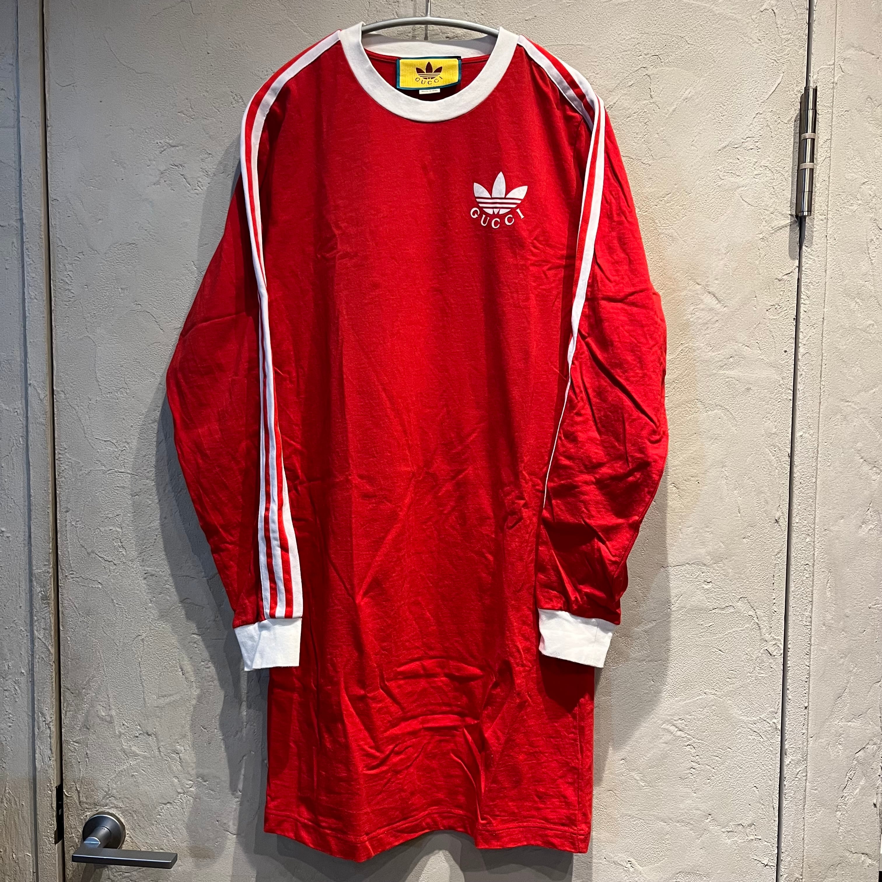 GUCCI × adidas グッチ×アディダス ストライプ プリントロゴ 長袖