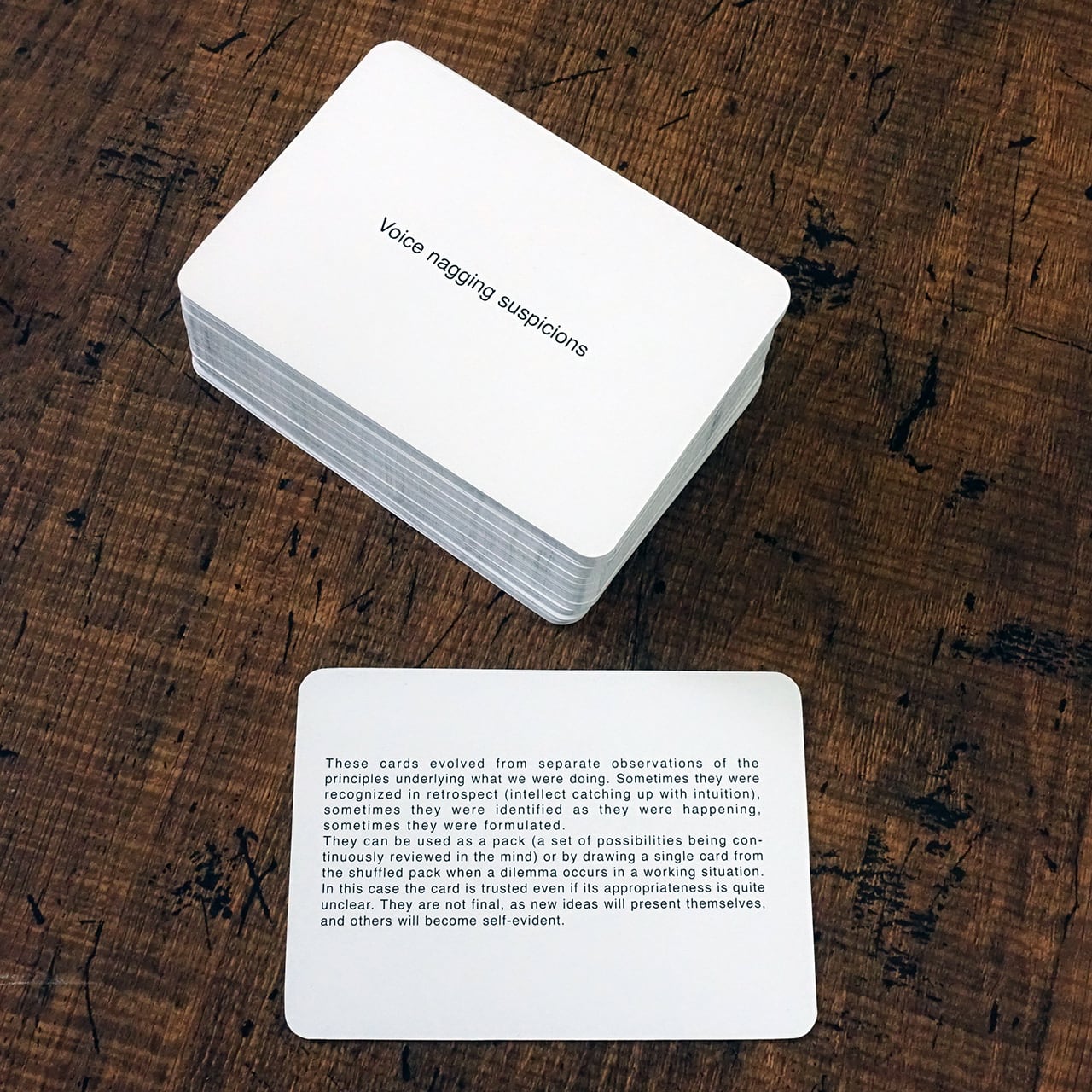 OBLIQUE STRATEGIES Brian Eno / Peter Schmidt | タイムカプセル