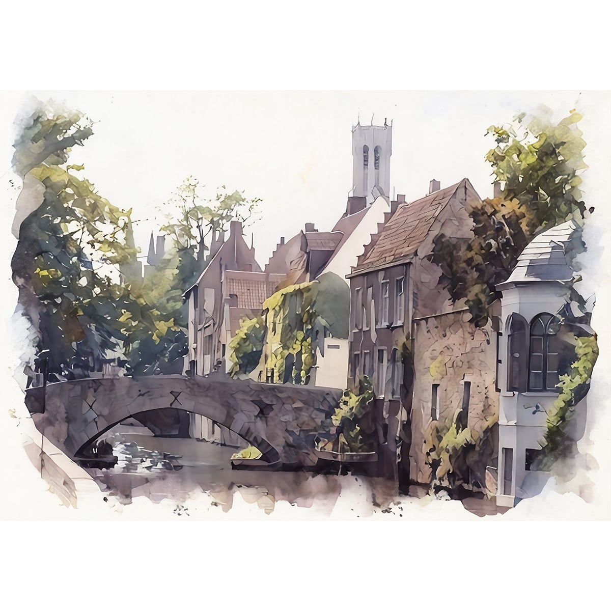 ブルージュ | インテリア絵画の専門店 ビッグフィールドギャラリー水彩