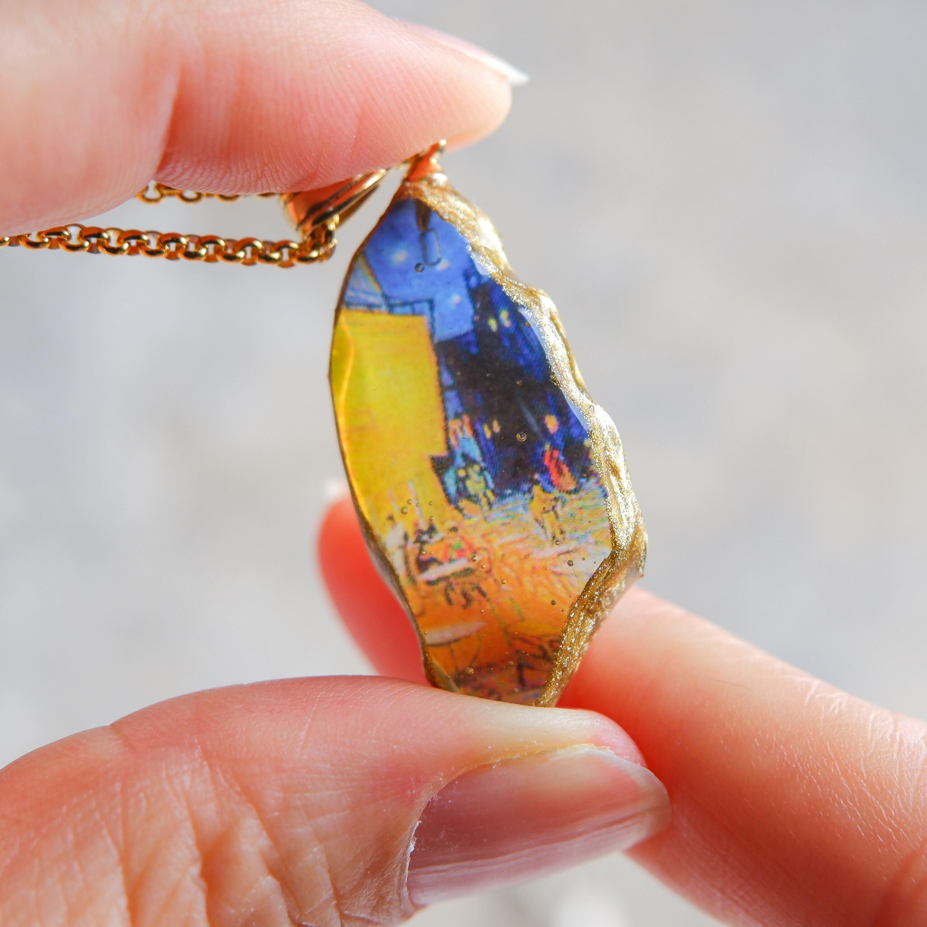 世界の名画を纏うアートレジンネックレス 1 | ISABELLA