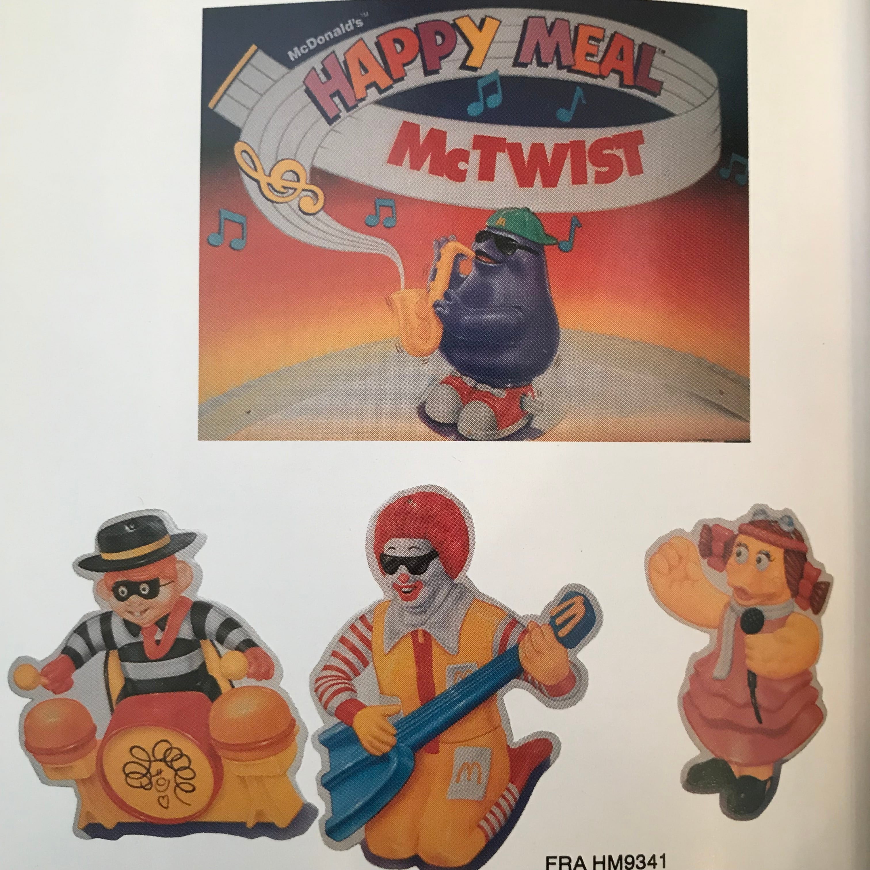 90's マクドナルドトイ 『たのしい♪マックバンド』シリーズ全4種類