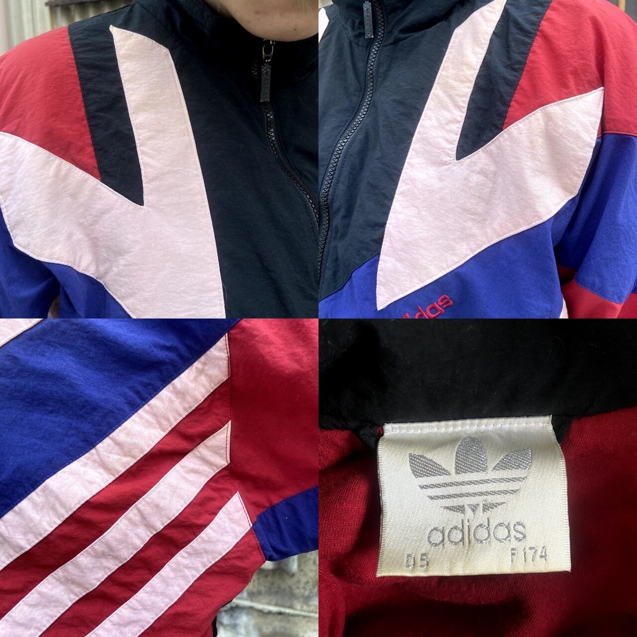 グッドカラー 80〜90年代 adidas アディダス バックロゴ フロッキー