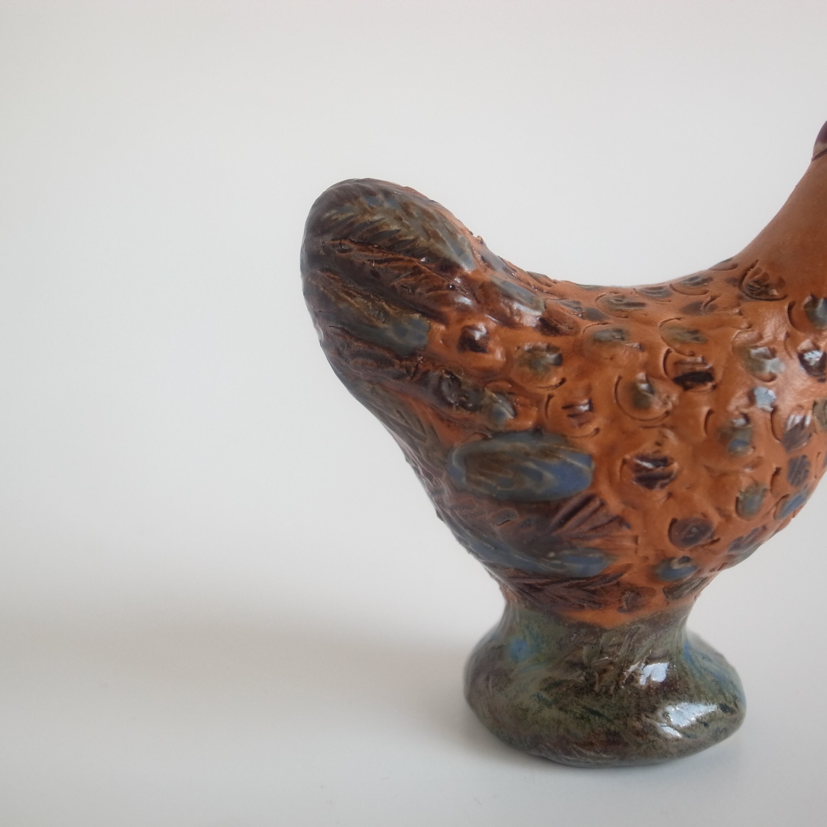 Rutebo / Orange Rooster Figurine | troldhaugen antiques ｜ 北欧