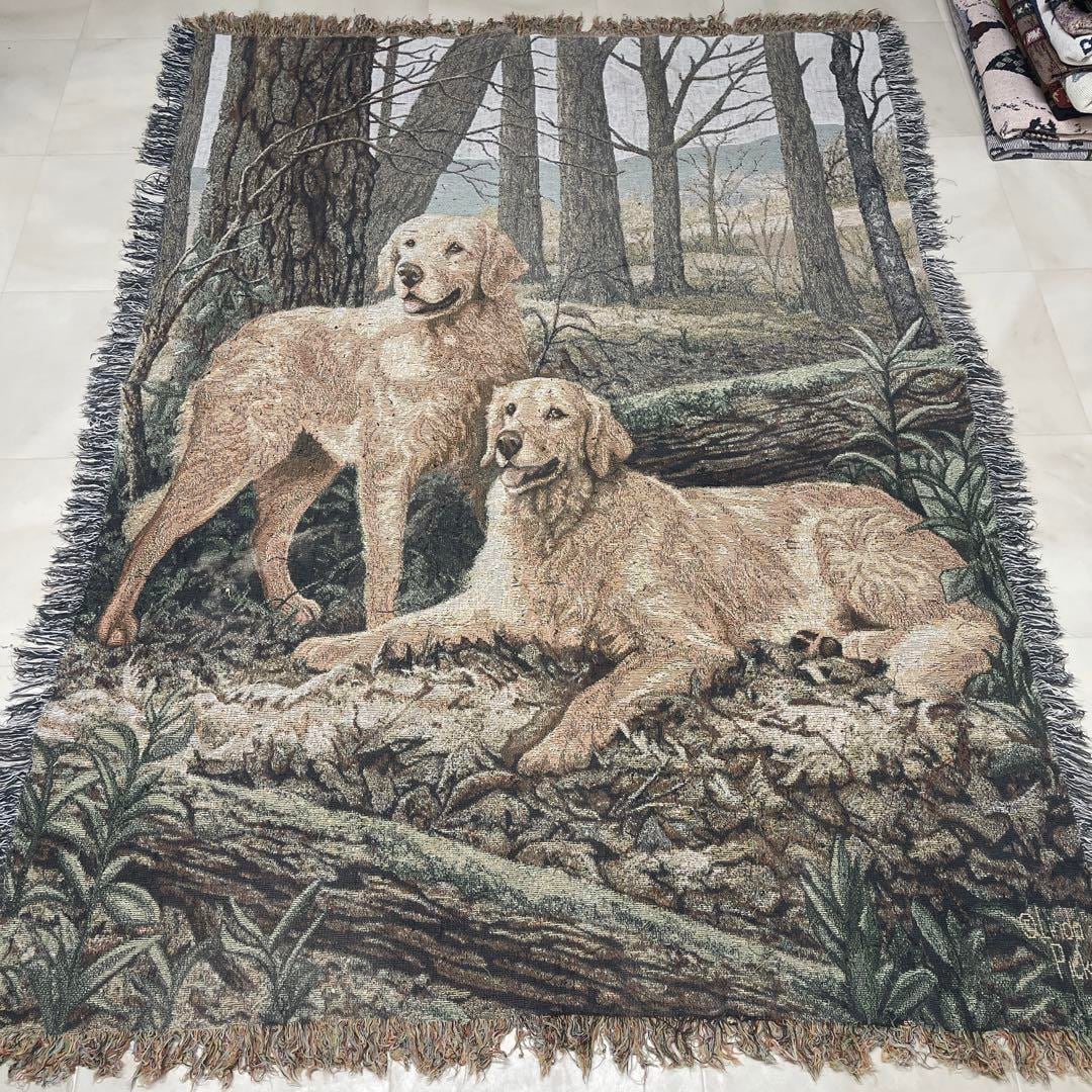 犬 ゴールデンレトリバー マルチカバー ソファーカバー ラグ 171x124 | Beo