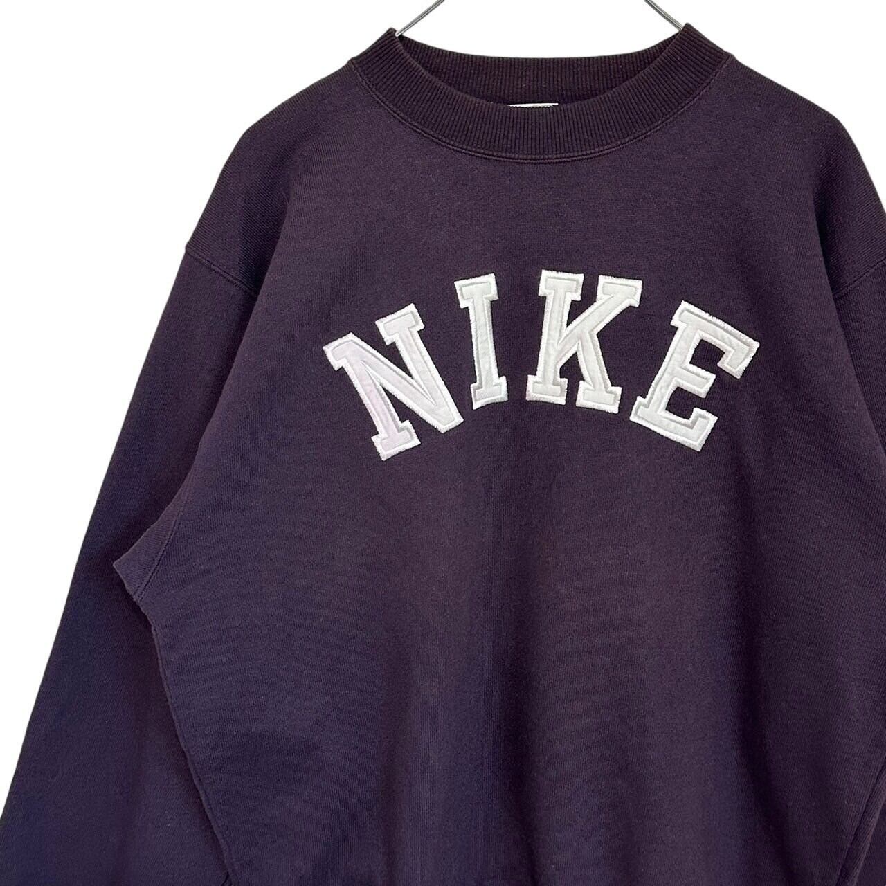 NIKE ナイキ スウェット トレーナー XL センターロゴ 刺繍ロゴ 90s