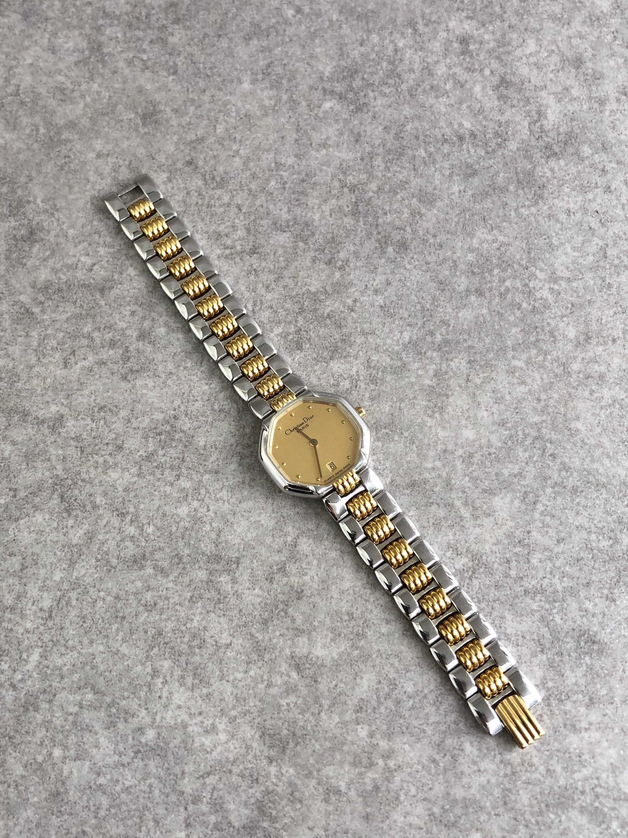 Christian Dior クリスチャン ディオール 腕時計 シルバー ゴールド